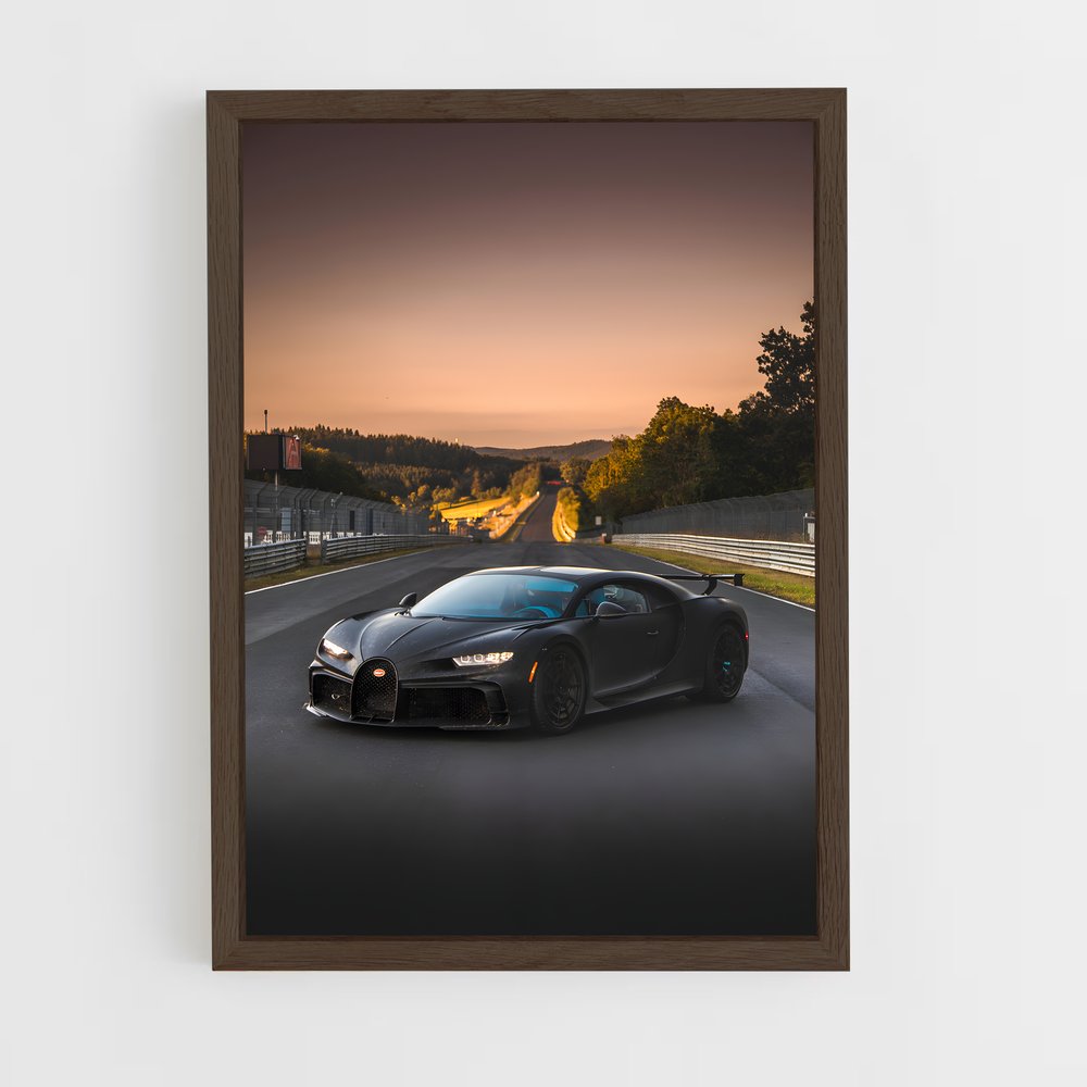 Poster Chiron sur Piste – affiche Bugatti (vue 5)